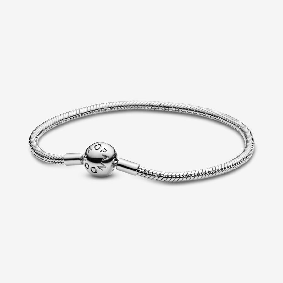 Moments Smooth Silver Clasp Bracelet image number 0